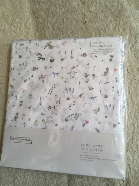 The Little White Company Kinderbett Bettbezug Set brandneu mit Etikett UVP £38