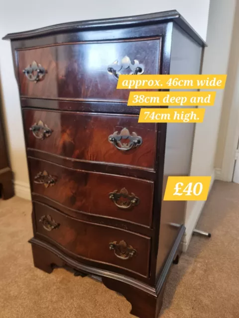 small vintage Victorian Style chest of drawers