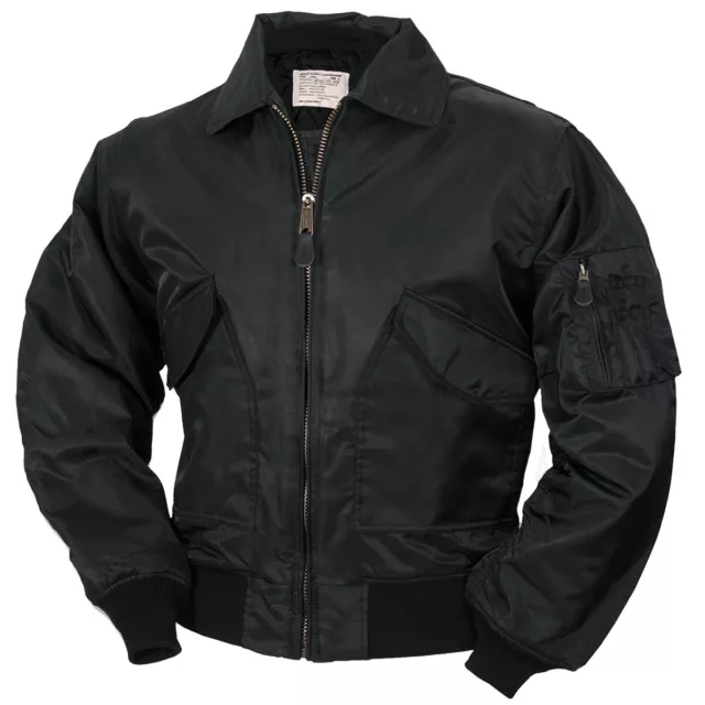 CWU Fliegerjacke Noir S-5XL Nous Veste de Pilote Blouson Bombardier Neuf