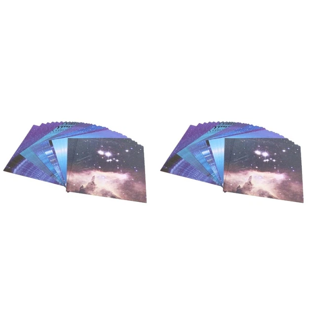 2 pcs Papier Falten Stilvolle Mode Falten Papiere Platz Bunte Origami