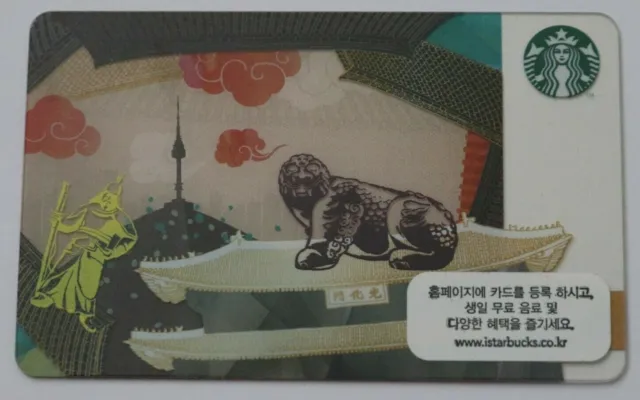 Starbucks 2013 South Korea Korean Gift Card Seoul City Limited New