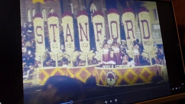 Carrete de película casera Super 8 1971 Torneo de rosas California Stanford U324