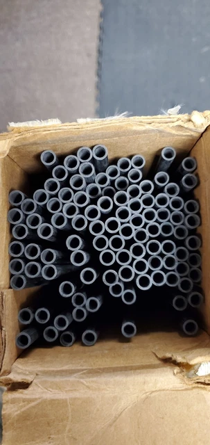 Wholesale lot of 100 Carbon Fiber Round Tubes 8mm x 6mm x 850mm Pultruded Tubing