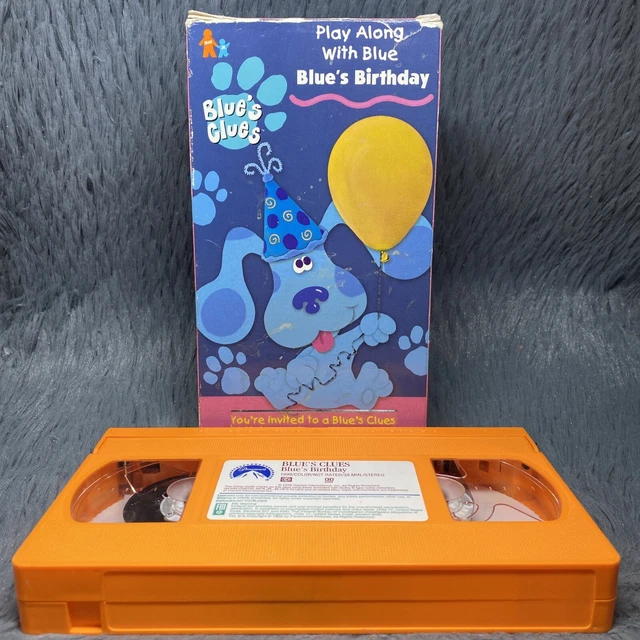 BLUE'S CLUES : Blue's Birthday VHS 1998 Blues Nick Jr Nickelodeon ...