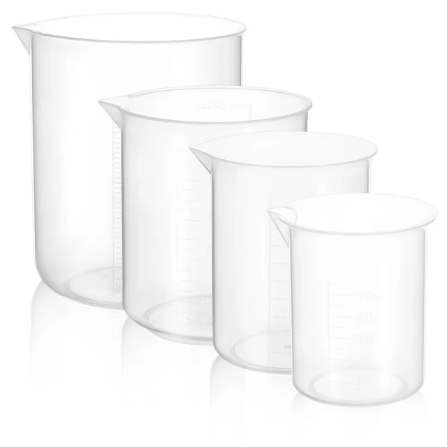 Liquid Mixing Scale 4 PCS MIXING Cups Measuring Scale Science Experiment Liquid Ingredients ...