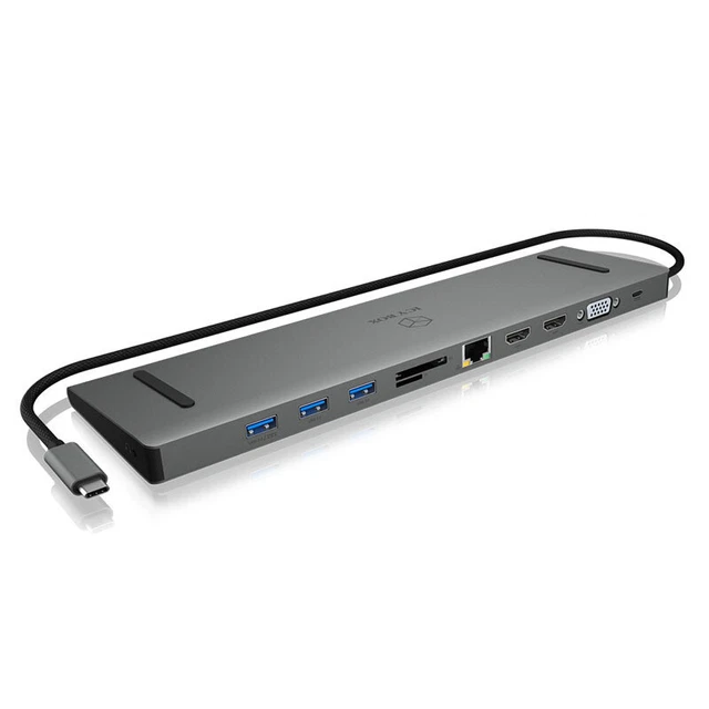 ICY BOX IB-DK2106-C Multi DockingStation, USB 3.0 Tipo C, HDMI, D