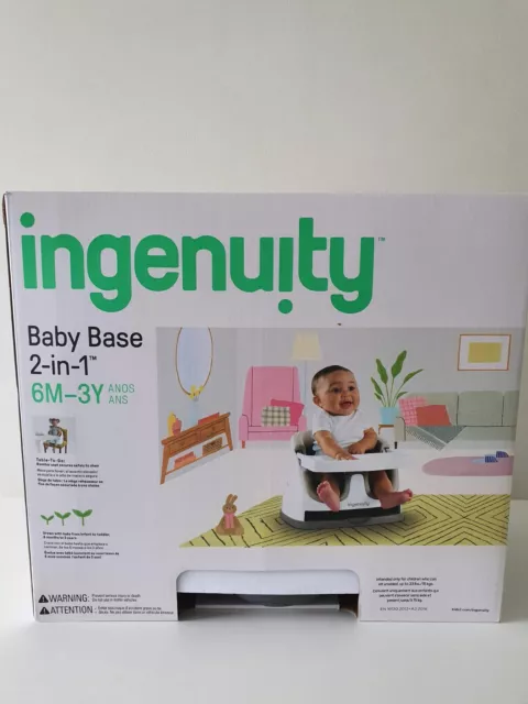 Ingenuity Baby Base 2-in-1 Seat - Slate 3