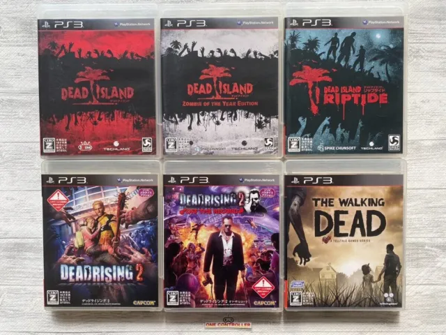 SONY PS3 Dead Island & Dead Rising 2 & The Walking Dead 6games set from Japan