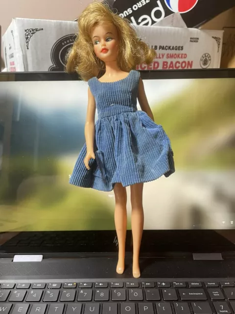 Vintage 1965 Ideal Toys Tammy Doll MISTY Blue Dress W12-3 M-12 HTF Antique Japan