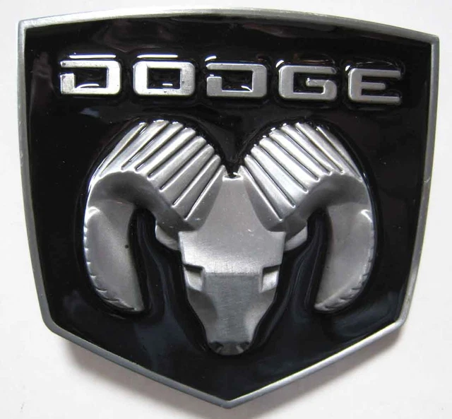 Boucle De Ceinture Chromée Muscle Car USA – Motif V8 V10, Compatible Dodge