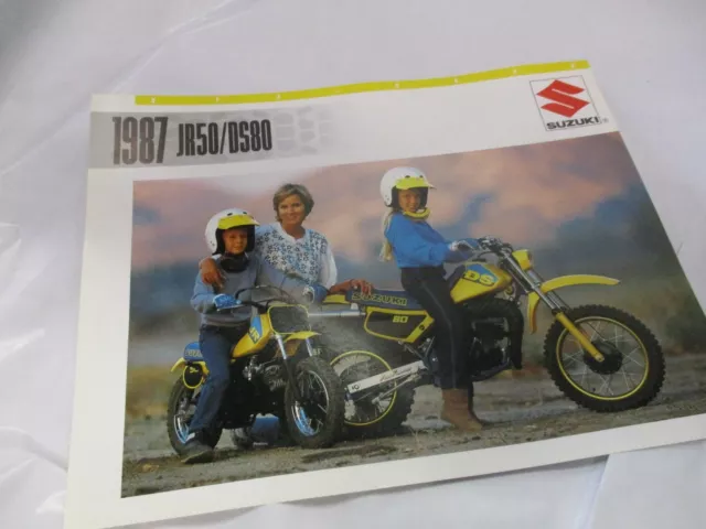 Suzuki JR50 DS80 Opuscolo 1987 2 Laterale