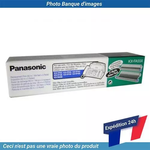 KX-FA55X Panasonic KX-F300 Pellicule à Jet d'Encre Noir