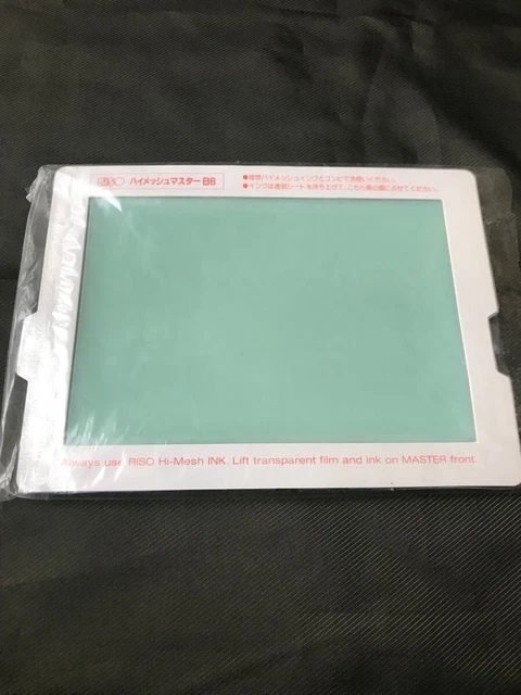 RISO Print Gocco Hi Mesh Master Hoja B6 x 5 PAPEL Impresora de Pantalla Nueva