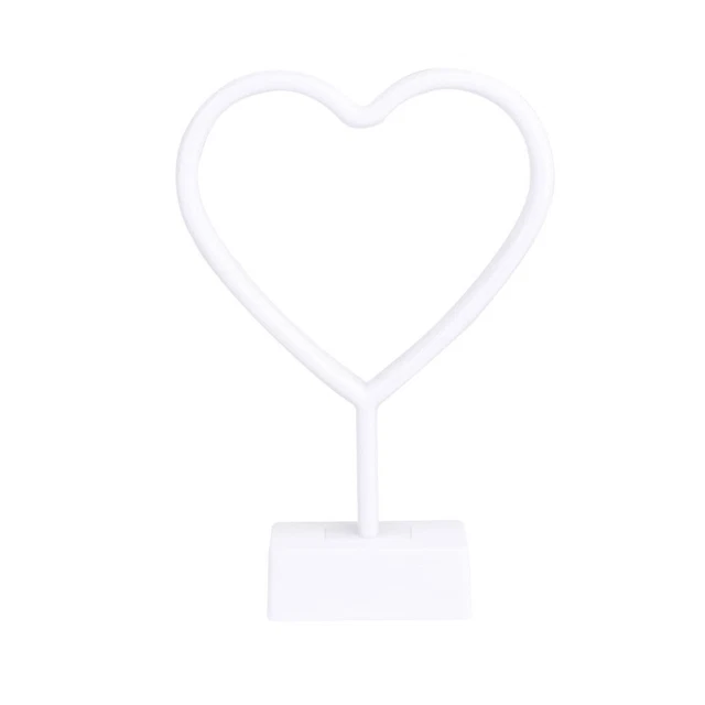 LED DESK LAMP Stick Table Heart Marquee Signs Decoration Home £14.65