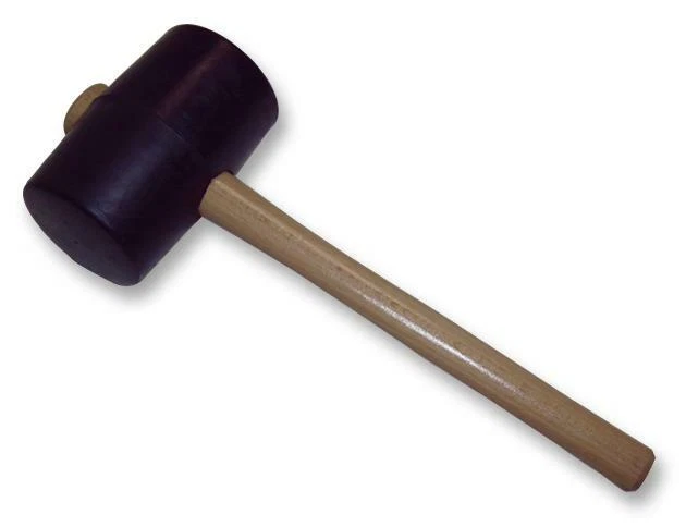 Maillet,Caoutchouc - Noir 1100G,Poignée Type Bois,Tête Doux F Pour Thor Hammer