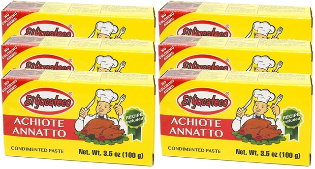 El Yucateco Achiote Paste 3.5 Oz (Pack of 6)