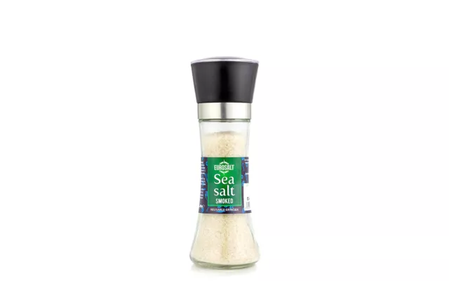 Distributore di sale EUROSALT smoked sea salt grinder cibo 6x 200 g NUOVO MHD 1/24