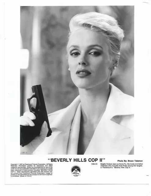 Vintage 8x10 Photo Actrice Brigitte Nielsen En beverly Hills Flic II 1987