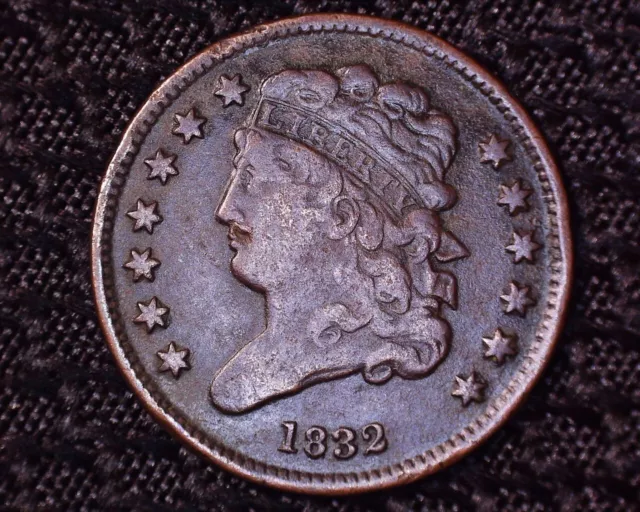 Very Nice 1832 Classic Head Half Cent  Only 51,000 Minted #HC005