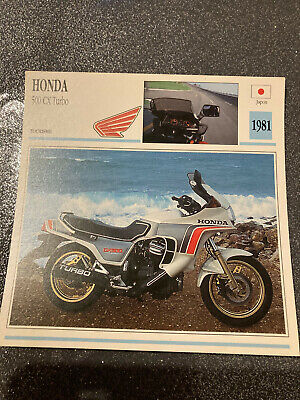 CARTE FICHE MOTO collection ATLAS HONDA CRM 500 GEORGES JOBE 
