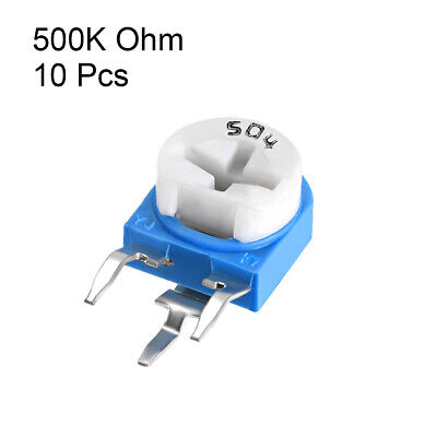 10x Trimmpotentiometer Fruit Part Adjustable Horizontal Variable Resistance 500K Ohm 2