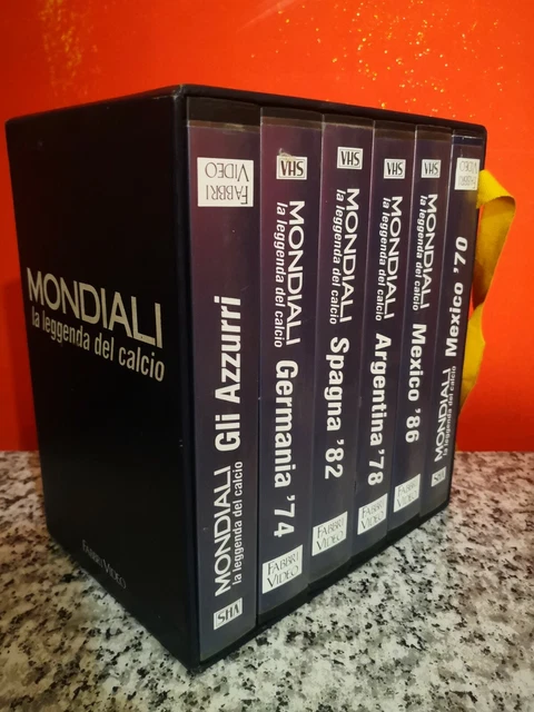 Mondiali la leggenda del calcio cofanetto di 6 vhs Fabbri video NUOVE
