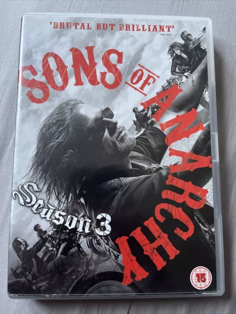 (7) Sons of Anarchy: Complete Season 3 DVD (2011) Charlie Hunnam 4 discs