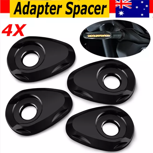 4X Indicator Turn Signal Adapter Plates For YAMAHA R3 FZ6 FZ1 FZ8 MT07 MT09 MT10