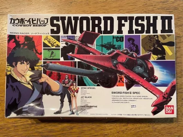 Cowboy Bebop 1/72 Figure Sword fish II  2 From Bandai Japan Plastic model kit