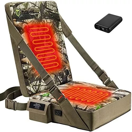 DUKUSEEK Heated Hunting Seat Cushion, Waterproof Outdoor Cushion with  Battery