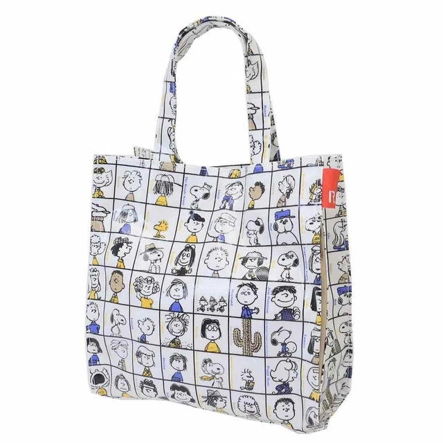 SNOOPY PEANUTS 75TH Mini Tote Bag Laminated Square Small Shoulder Bag £ ...