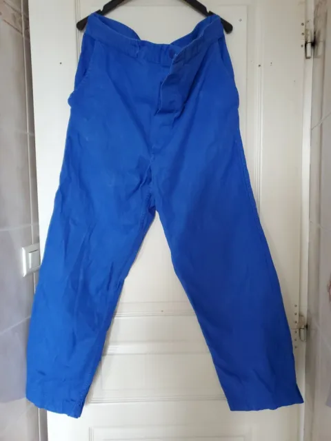 Ancien Pantalon Bleu De Travail