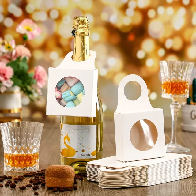 25 piezas caja de bombones llamativa caja de pastelería decorativa champán 3