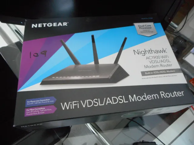 Netgear Nighthawk AC1900 Wifi VDSL/ADSL Modem Router