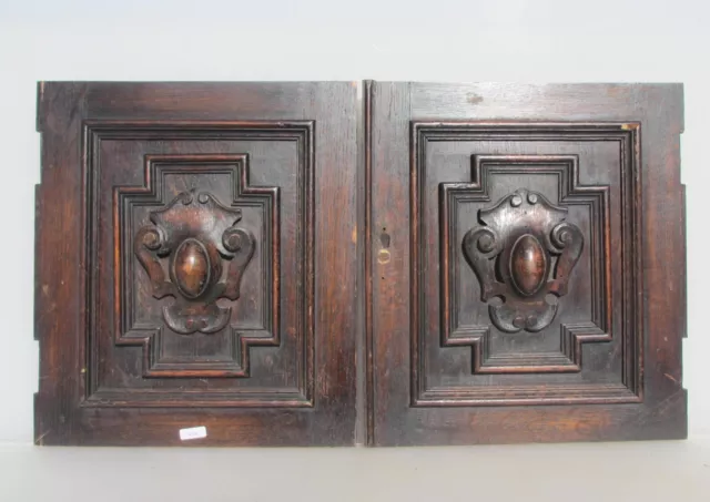 Antique Wooden Panel Doors Antique Old Wood Cupboard Cabinet Old Rococo Nouveau