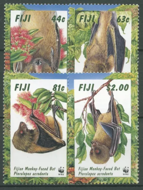 Fidschi 1997 WWF Naturschutz Affengesicht-Flughund 812/15 postfrisch