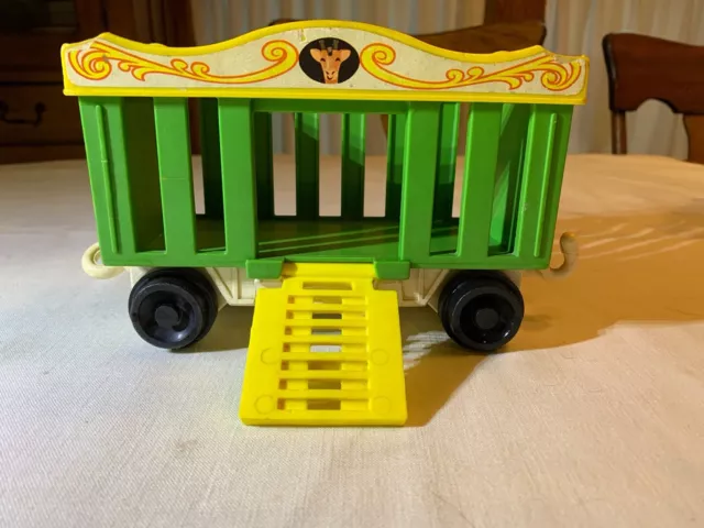 Train de cirque familial vintage Fisher prix jeu très bon état #991 livraison assurée gratuite 2 U 3