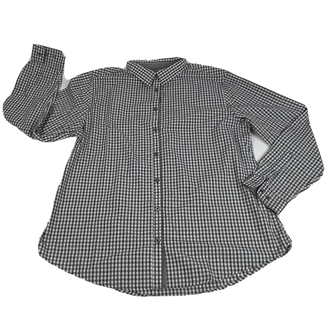 Urban Collection Chef Works Womens Long Sleeve Button Up Shirt Large Flip Cuff