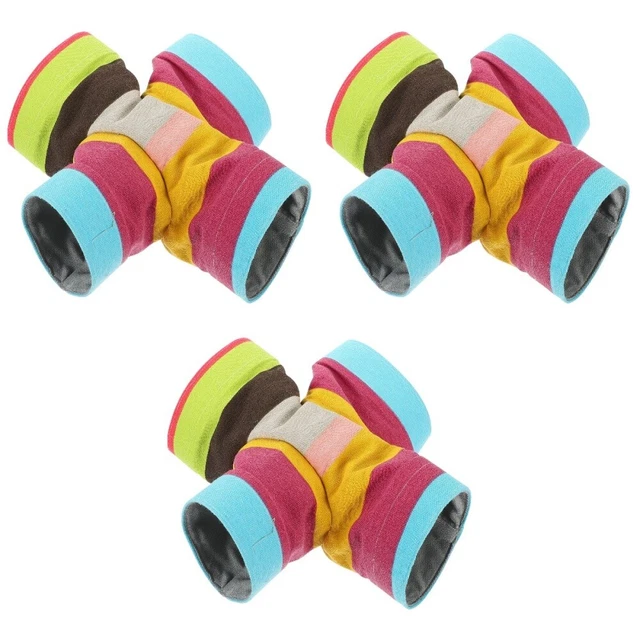 3 pz criceti tunnel da gioco criceto criceto tunnel nascondiglio tubo gabbia gusto giocattolo