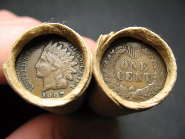 🔥 One Shotgun Penny Roll Indian Head Cents Old Coin Roll Lot Sale 1859-1909 🔥 2