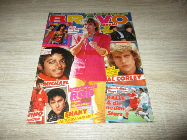 Bravo 11.8.1983 33/83 mit Michael Jackson Poster Heft komplett