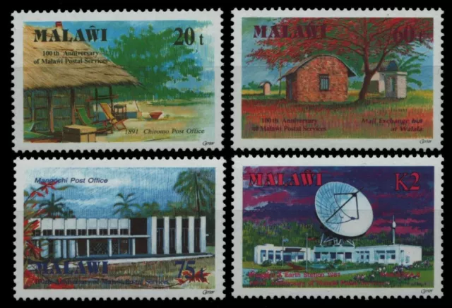 Malawi 1991 - Mi-Nr. 569-572 A ** - MNH - 100 Jahre Postdienst
