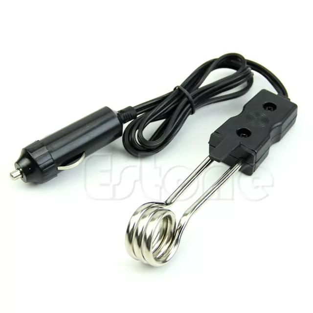 New Electric Portable 12V Car Immersion Heater Tea Coffee Water Auto Heater