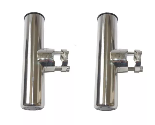 Porte Canne inox Pour Tube 22/25mm ( Lot de 2 ) Orientable inox Pèche Bateau