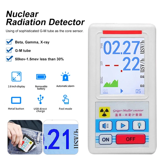NUCLEAR RADIATION DETECTOR Geiger Counter Portable Xray Beta Gamma