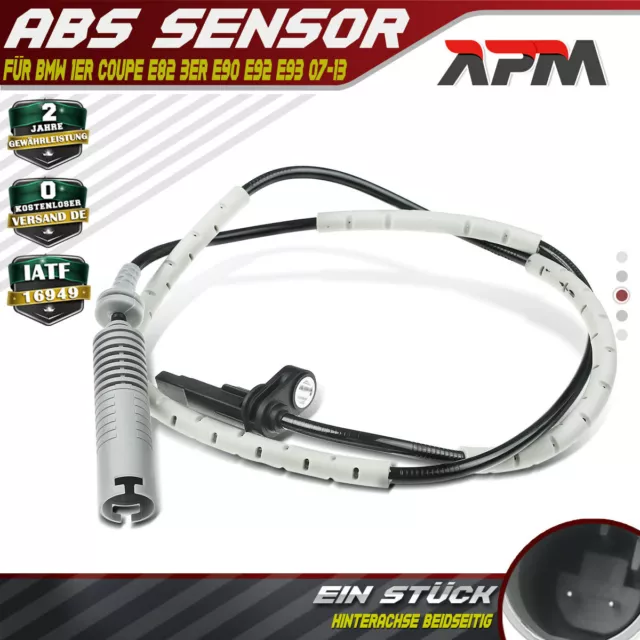 ABS Sensor Raddrehzahl Hinten Links Oder Rechts für BMW 3er E90 E91 E92 1er E88