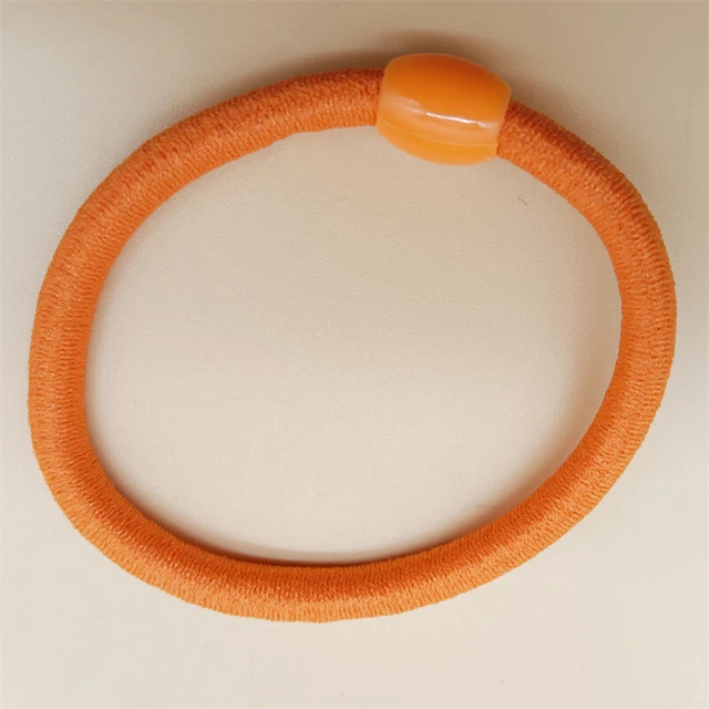 1PC New Hair Accessories Women High Elastic Hair Tie Rope orange Hair Ring 005