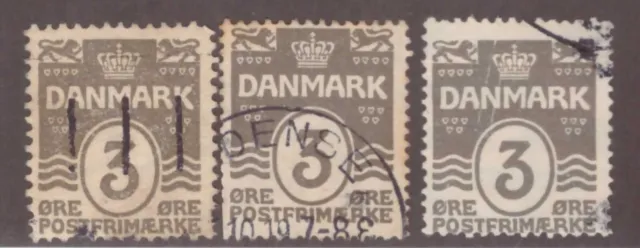 Denmark,Scott#59,Shades,perf. 13 14 x14 1/2,used,Scott=$14