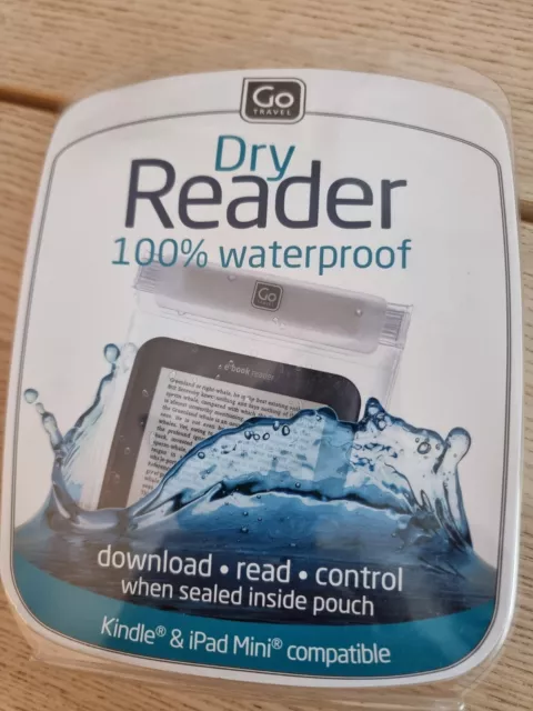 Brand New Go TRAVEL Dry Reader 100% Waterproof Kindle & Ipad Mini Pouch