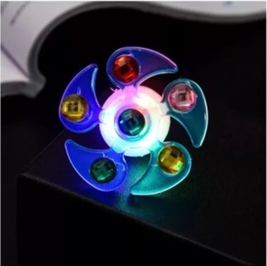 1pc Flashing Gyro Watch Led Light Up Watches Fidget Spinner Bracelet Toy